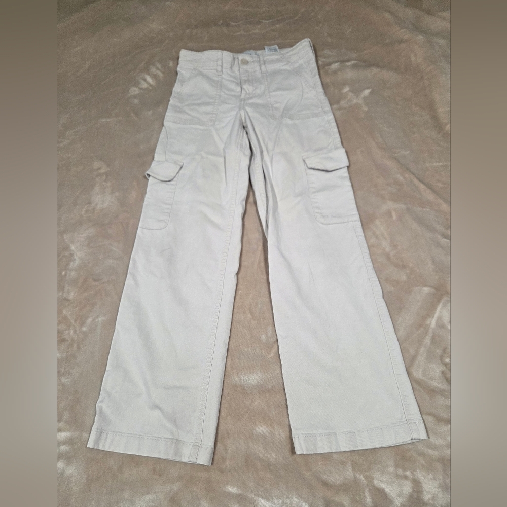 Abercrombie Kids high rise cargo wide leg pants 13/14